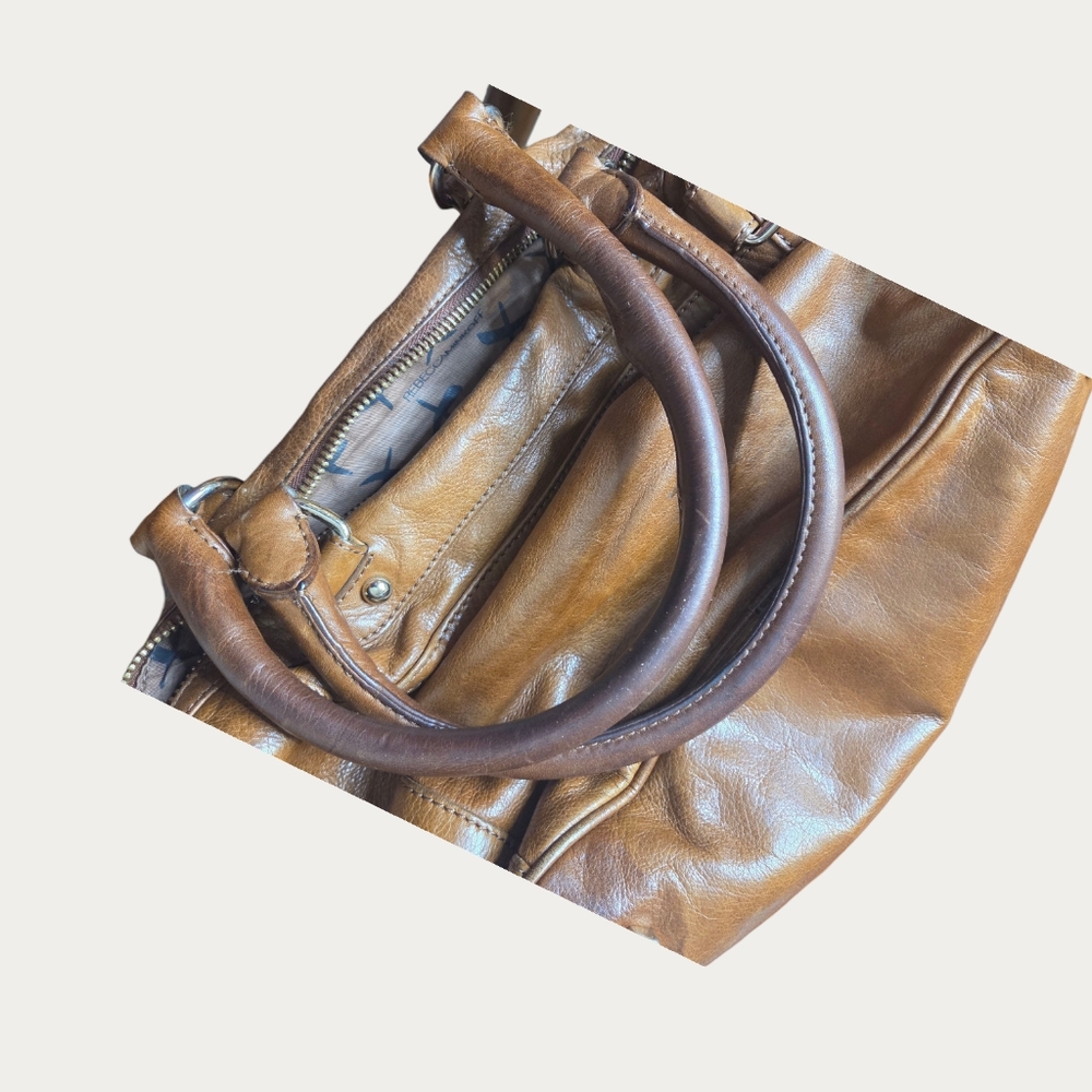 Rebecca Minkoff MAB Medium Brown Leather Satchel - Picture 6 of 10